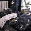 3 stks marmeren dekbedden en beddengoed sets luxe bedspreien kwaliteit bed set voor thuis zachte spreien voor dubbel bed veren bed cover 2111007