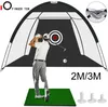 GOLF TRAINING AIDS 2M 3M Oefening Netto Mat Up Chipping Hitting Batting Cage Indoor Outdoor Garden Grasland Golfer Drop5916066