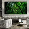 Moderne Forest Green Tree Nature Landscape Posters and Prints Canvas Schilderij Wall Art Foto voor Woonkamer Cuadros Home Decor