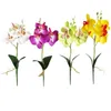 زهور الزهور الزهور أكاليل محاكاة يتوهم أربعة فراشة أوركيد نبات بونساي زهرة ترتيب الإكسسوارات الاصطناعية
