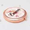 Party Favor Spersonalizowany kieszonkowy lustro Prezent Bridal Shower Compact Bachelorette Favors Makeup Folding