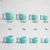 1000 X 5g 10g 20g 30g Travel Mini Plastic Cream Pot Jar 1oz Envase cosmético Clear White Blue Pink Green Purplegoods qty