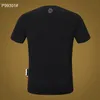 T-shirts PP Fashion Men's Designer Slim Fit T-shirt Zomer Rijn Regging Round Neck Shirt T-shirt Schedels Print Tops Streetwear Collar Polos M-XXXL P99301