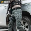 Sector Seven IX9 Lycra tactical War Game Cargo pants mens silm Casual Pants mens trousers Combat SWAT Army military Active Pants 210406