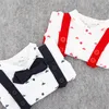 Emmababy Neugeborene Kinder Baby Jungen Outfit Kleidung Bogen Strampler Jumpsuit+Hosen Gentleman 2pcs Set Kids Clothing 1863 Z2