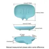 Drain Soap Holder Non-slip Bathroom Storage Rack Silicone Kitchen Sponge Holders Plate Tray Shower Soaps Box Dish Case Container HY0106