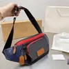 Sac de ceinture en cuir de styliste, sac de poitrine multi-poches à fermeture éclair, messager multifonctionnel à la mode255N