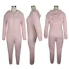 Hiver Animal Oreille Onesie Chaud Chemise De Nuit Femmes Pyjamas Drôle Flanelle Doux Dans L'ensemble Onepiece Nuit Maison Salopette Outfit Combinaison 210709