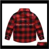 2021 Arrivals Good Quality Boys Long Sleeve Gentleman Style Kids Plaid Spring Autumn Children Cotton Turndown Wgvzt Xaxbe