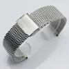 Nova moda Milan pulseiras de relógio pulseiras de interface plana universal corrente de metal 14 16 18 20 21 22 23 24mm