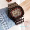 sports and leisure LED digital men's watch waterproof and shockproof world time iced out watch