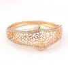 Örhängen Halsband Farlena Smycken Guldfärg Hollow Out Bangle Ring för Kvinnor Afrikanska Dubai Bridal Sets