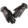 Fünf Finger Handschuhe Damen PU Leder Winter Warme Flusen Frau Weiche weibliche Bowknot Hochwertige Handschuhe