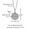 A-Z Anpassade namnbokstäver Gold Silver Mens Fashion Hip Hop Jewelry Iced Out Rotating Letter Pendant Necklace314V