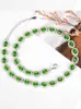 Chains Natural Hetian Jade Necklace 925 Sterling Silver Ladies Jewelry