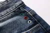 Pembe cennet plein klasik moda adam kot pantolon rock moto erkek gündelik tasarım yırtık kot pantolon sıkıntılı sıska denim bisikletçisi Eans 157489224v