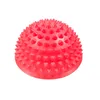 Recentemente inflável meia esfera ioga bolas pvc massage fitball exercícios de balanceamento de treinador para ginásio pilates esporte aptidão 1258 z2
