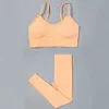 WOHUADI Women's Clothing Seamless Sport Bra Set Gym Workout Yoga Suit Fitness Top+High Waist Leggings Push Up Female Sportswear 210802