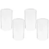 Lamp Covers & Shades 4Pcs Transparent Aroma Shade Dust-proof Glass Cover Clear Candle