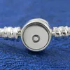 Braccialetti di base in argento sterling s925 per le donne Gioielleria raffinata Brillante pulsante blu Tipo fai da te Fit originale P Charms Perline Donna 7817842