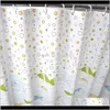 Curtains Aessories Bath Home & Gardensimple Wave Waterproof Mildew Cute Fish Line Thickening Cloth Heavier Sinker Hook Bathroom Shower Curtai