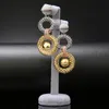 Örhängen Halsband Tillverkare som säljer tre färghängande hjul Två slitage mode temperament Koreanska fina smycken tillbehör