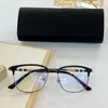 Mode 9825 Unisex Eyebrow Glasses Frame AntiBlue Light Plano 5317145 för optisk föreskrivning Fullset Original Box OEM Factor6431231