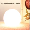 LED Lights Colorful Night Light 3D Magical Moon Spherical Lamps Moonlight Lantern Desk Evening Ball Lamp USB Rechargeable 16 Color Stepless for House Decoration