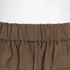 Calças casuais de cadeia de patchwork para mulheres slight sólido sólido perna larga calças femininas moda roupas 210521