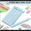 Housekeeping Organization Home & Garden5Pcs Bag Clips Househould Snack Storage Sealing Clamp Kitchen Tool Hy99 Drop Delivery 2021 Rjbxd