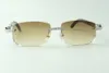 Designer endless diamond sunglasses 3524026 with black buffalo horn legs glasses Direct s size 18-140mm226a