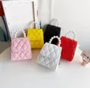 Summer children's handbag small square bags PU soft cross-body bag with single shoulder magnetic bucklet purse
