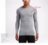 Men's sports running T -shirts long sleeves stretch compression quick-drying tees stitching mesh breathable T-shirt size S-3XL