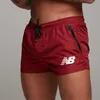 Rood lopende sport shorts mannen snel droge zomer fitness korte broek bodybuilding sportschool shorts mannen training jogging compressie shorts x0705