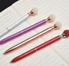 Fashion NEW Small Many Grain Pearl Pen Metal Ballpoint Pens School Office Writing Supplies Stationery Student