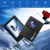 Kamera 4K / 60fps 24mp WiFi 2.0 "LCD 170D Undervattensvattentät fjärrkamera hjälm Vedio Go Sport Pro kom