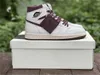 Release Authentic 1 High OG A Ma Maniere Outdoor Shoes Men Sail Burgundy Crush 3S Mocha White Medium Grey Violet Ore Sports Sneakers con caja