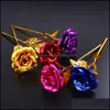 Kerst Feestelijke Feestartikelen Huis Gardenchristmas Decoraties 24K Folie Plated Gold Rose Flowers Glaxy Box Wedding Decor Valentijnsdag