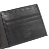 Moda Menns Money Wallet Card Titular Men Walets Saco de Coin Saco de couro Alemão Pragem curta com Box2722