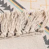 厚いカーペット民族リネンコットンタッセル織り敷設エリアスローラグ幾何学的タペストリー家の装飾洗える敷物キッチンマット211204