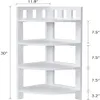 US-amerikanische Lager 4-Tier-Lagerhalter Ecke Regal Ladder Stand Bücherregal für Wohnzimmer Badezimmer Dusche Organizer Wasserdichte Dusche CAD4237