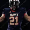 2021 Navy Midshipmen Football Jersey NCAA College Jacob Springer Roger Staubach Keenan Reynolds Malcolm Perry Nelson Smith CJ Williams Maloy