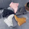 Autumn Winter Women Boots High Top Trend Zipper Deisgn PU Leather Shoes Ladies Ankle Boots Large-size 42 Pink Woman Boots Y0914