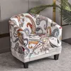 boho style bar chair decoration club cover arm slipcover geometric printed small sofa covers protect for pets 211116