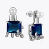 Stud Enfashion Pendientes de piedra verde para las mujeres Oro Color Piercing Piercing Earings 2021 Regalo Pearl Pendientes Joyería de moda E1270