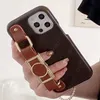 Top Leather Designer Phone Cases For iPhone 15 Pro Max 14 13 12 11 L iPhone15 15ProMax Fashion Wristband Print Back Cover Luxury Mobile Shell Card Holder Pocket Case