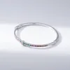 Braccialetto di alta qualità colorato cristallo di rame CZ braccialetti del polsino di fascino matrimonio gioielli di compleanno per le donne moda festa ragazze regalo Inte22