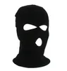 Cycling Caps & Masks Winter Balaclava 2 Hole Face Mask Full Cap Knitting Motorcycle Shield Outdoor Riding Ski Mountaineer Head Cover