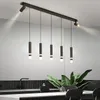 Jadalnia Lampy żyrandolowe Trzy LED Prosta Nowoczesna Kasa Bar Lekki Luksusowy Stół Z Spotlight Nordic Minimalist