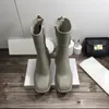 2021 Women Betty Boots PVC Rubber Beeled Platform Knee-high tall Rain Boot Black Waterproof Welly Shoes Outdoor Rainshoes High heels